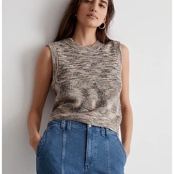 Madewell Sweaters - MADEWELL Space-Dyed Boulier Sweater Vest Large NWOT
